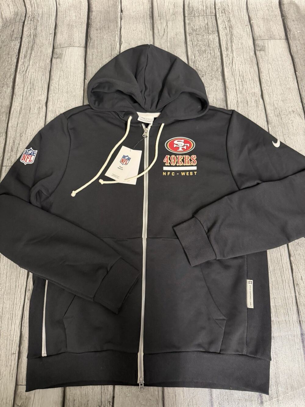 NWT Men’s Nike San Francisco 49ers Sideline Utility Player Hoodie FZ Medium
